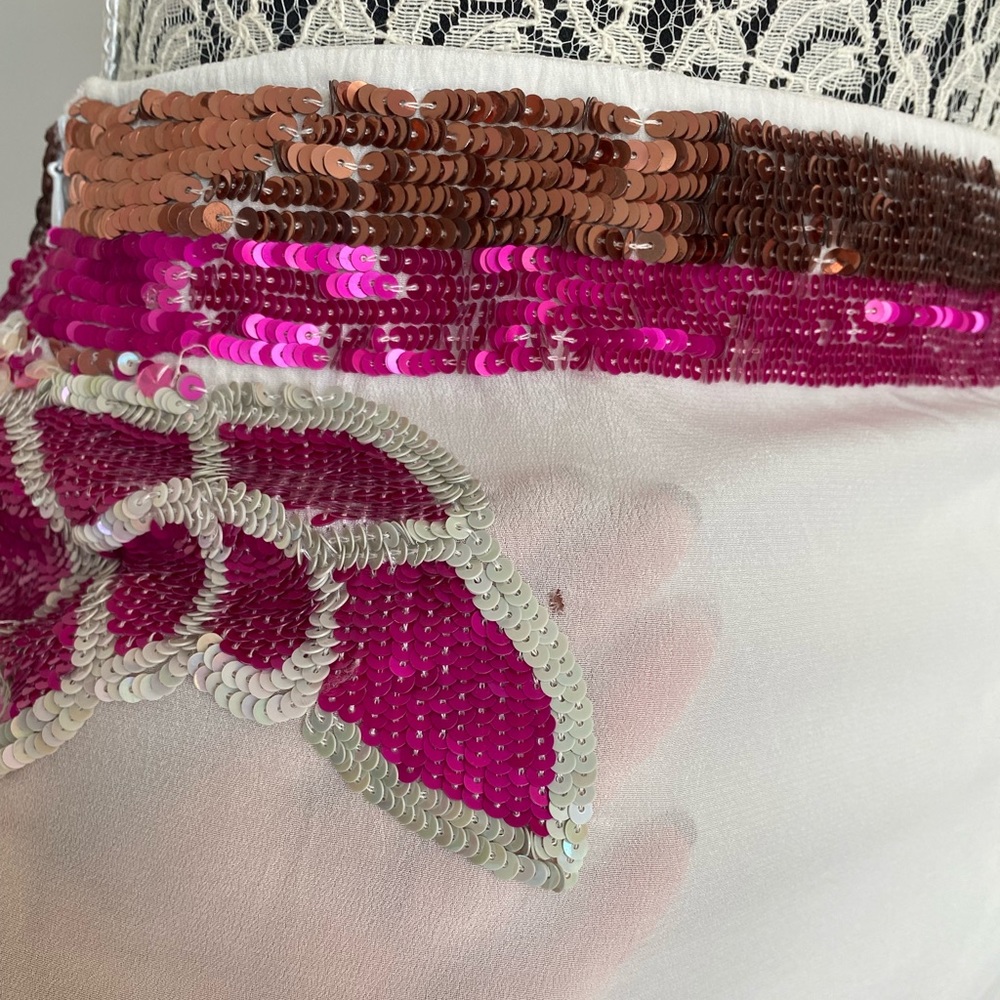 Multicolored Sequence Mini Skirt - image 4